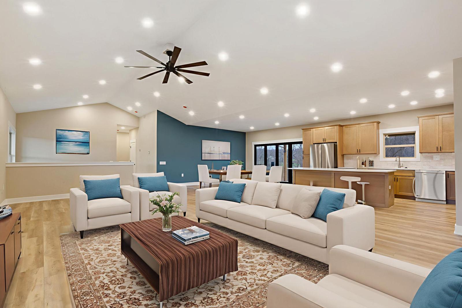 Weber Custom finished great room